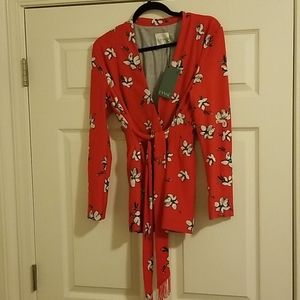 Lysse Burnt Orange Floral Blazer